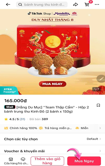 cách mua hàng trên tiktok